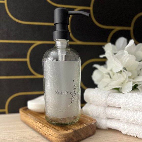 BROWN GLASS SOAP BOTTLES - Picture 11 of 14